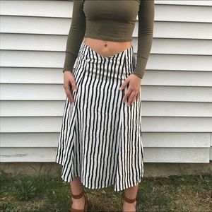 Black and White Midi skirt  by Kimchi Blue UO